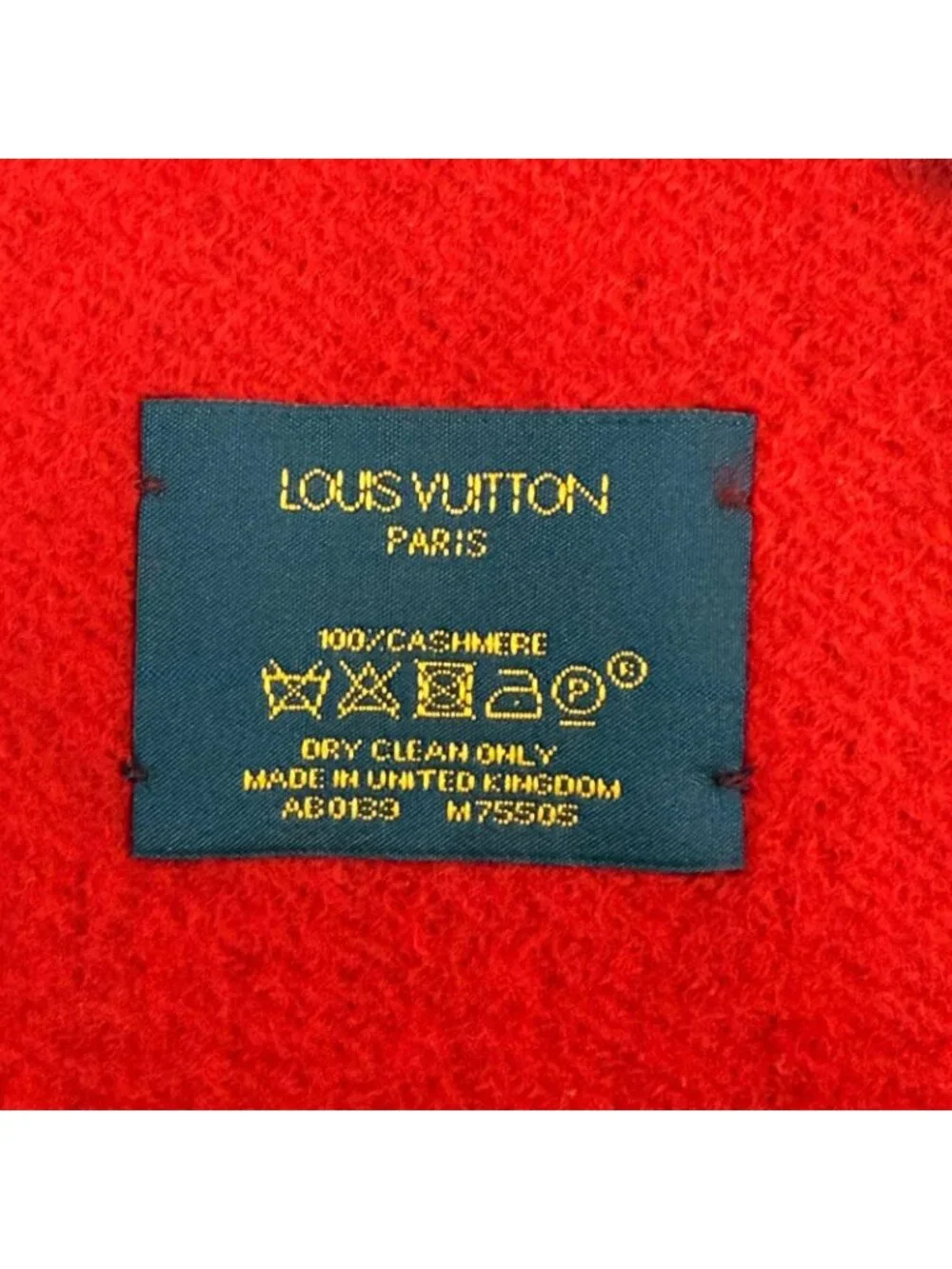Louis Vuitton Echarpe Reykjavik Cashmerethree Red Monogram Scarf